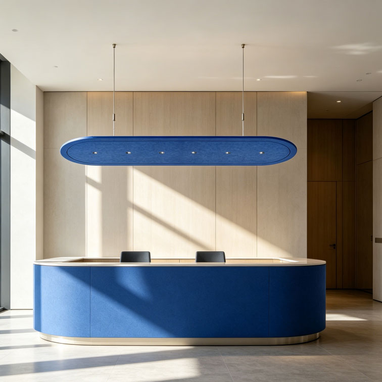 Acoustic Office Lighting 0009 – Sleek Acoustic LED Pendant for Noise-Reduced Offices - Image 6