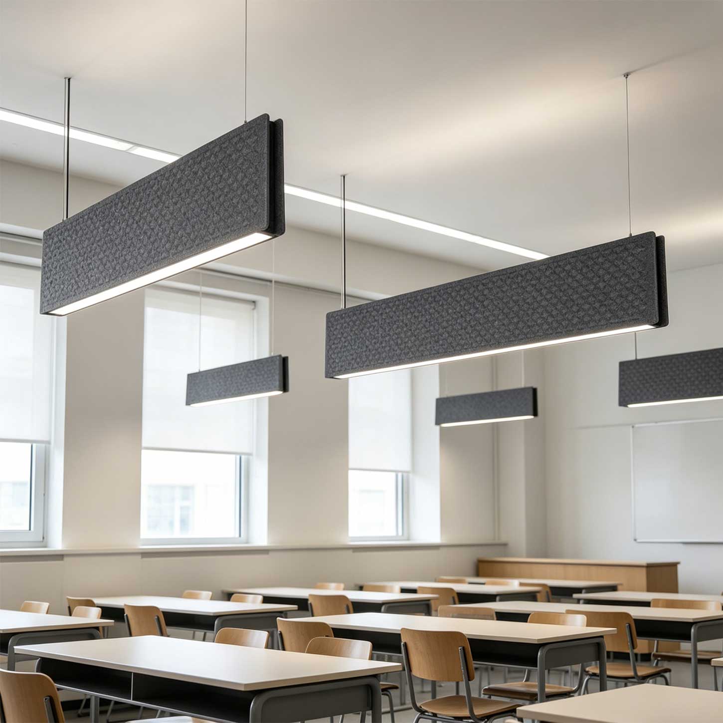 Acoustic Office Lighting 0118 Modern Acoustic Pendant Lighting for Collaborative Workspaces - Image 3