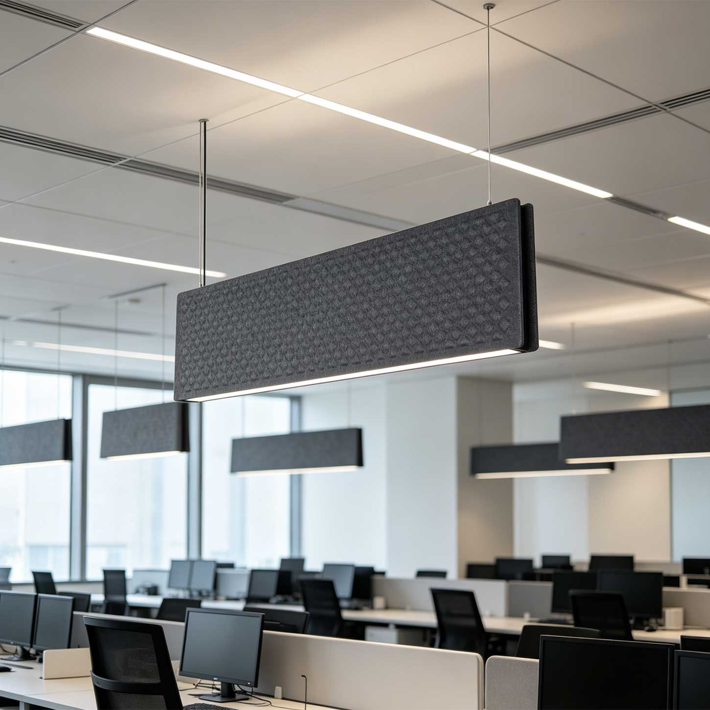 Acoustic Office Lighting 0118 Modern Acoustic Pendant Lighting for Collaborative Workspaces - Image 4