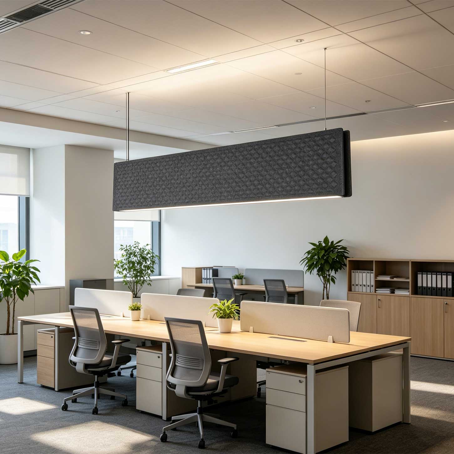 Acoustic Office Lighting 0118 Modern Acoustic Pendant Lighting for Collaborative Workspaces - Image 5