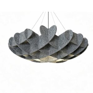 Acoustic DIY Lighting 0114 – Adjustable Sound-Absorbing LED Pendant for Office & Study
