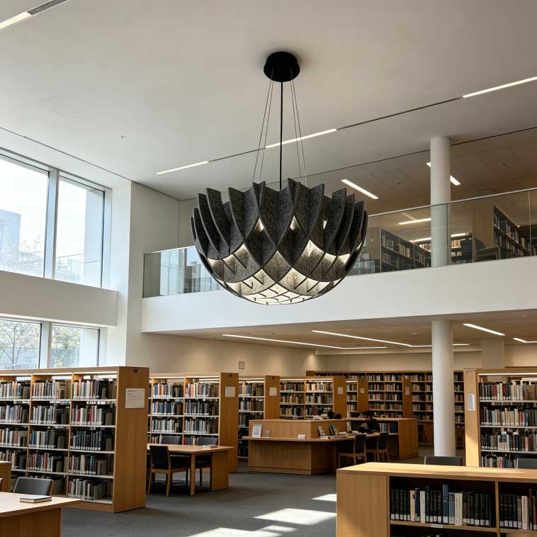 Acoustic DIY Lighting 0114 – Adjustable Sound-Absorbing LED Pendant for Office & Study - Image 6
