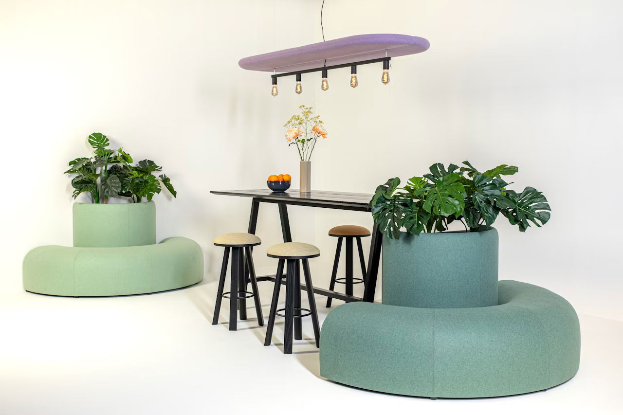 Acoustic Decorative Products 0201-3 Acoustic Bench for Quiet and Comfortable Public Spaces - Image 2