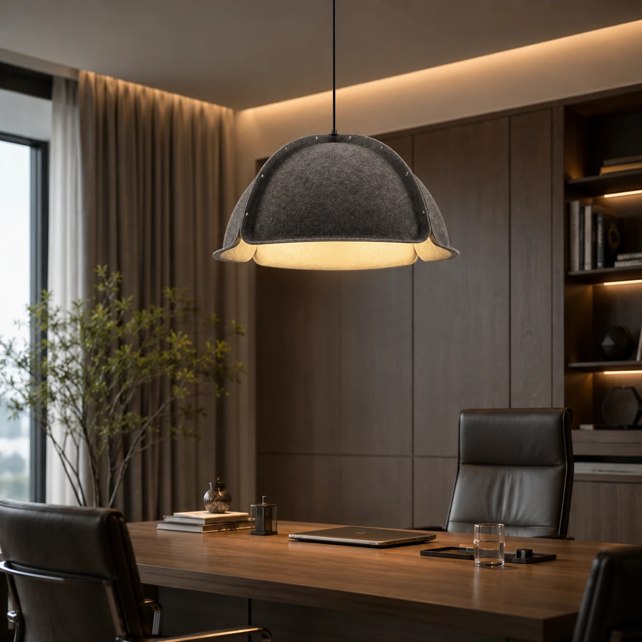 Faceted Dome Sculptural Acoustic Light - Image 4