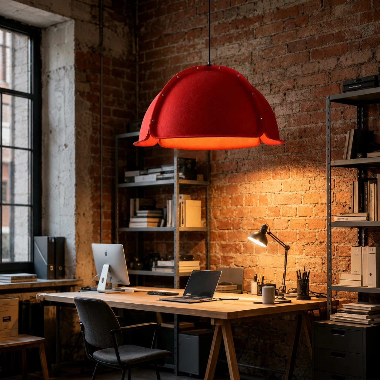 Faceted Dome Sculptural Acoustic Light - Image 3