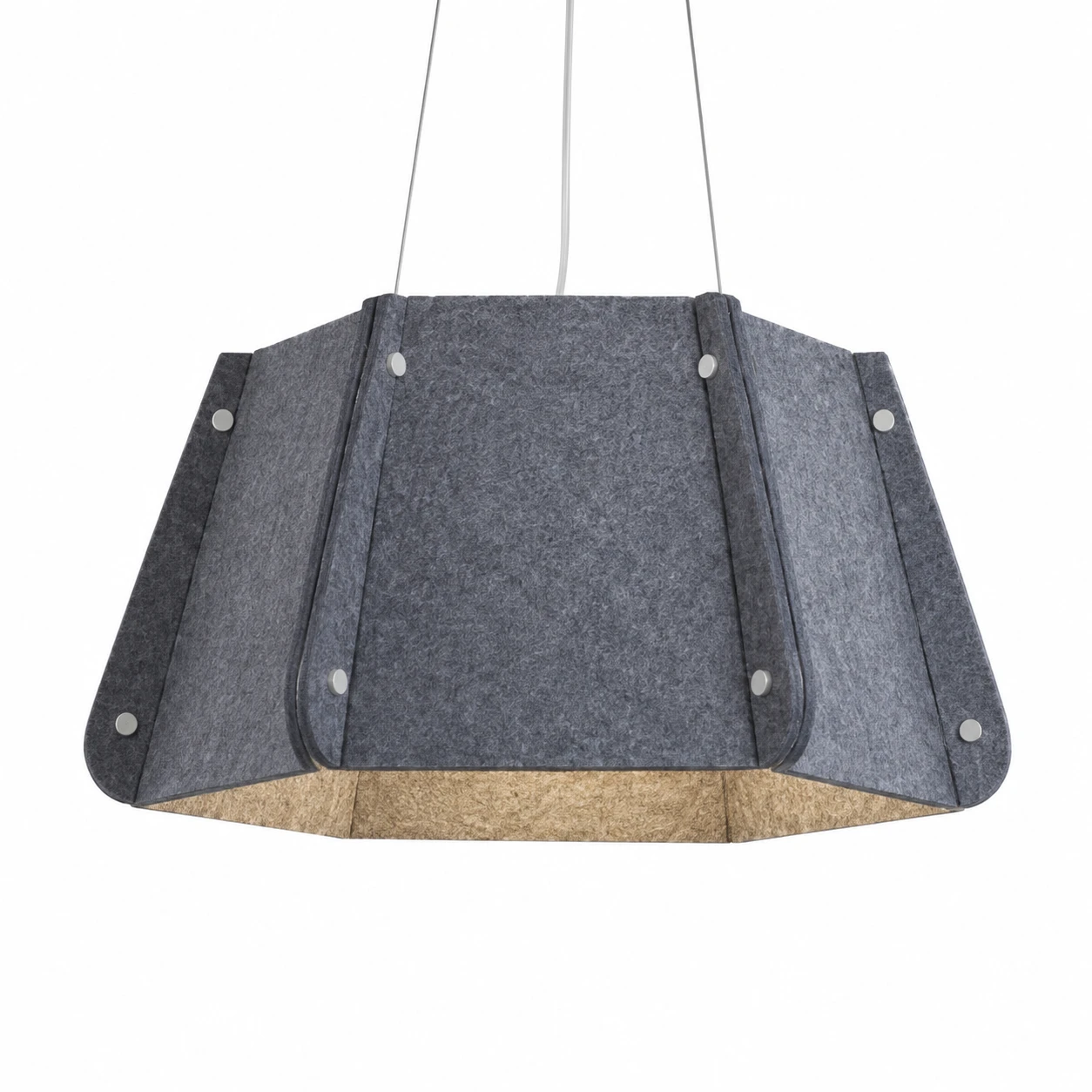 Faceted Drum Acoustic Pendant Light - Image 4