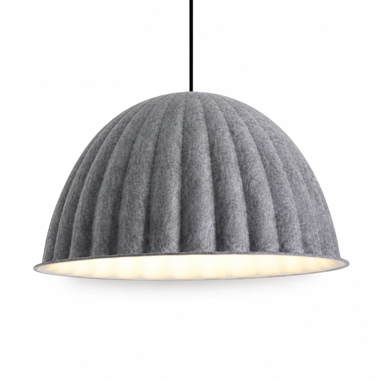 Pleated Dome Acoustic Pendant Light - Image 2