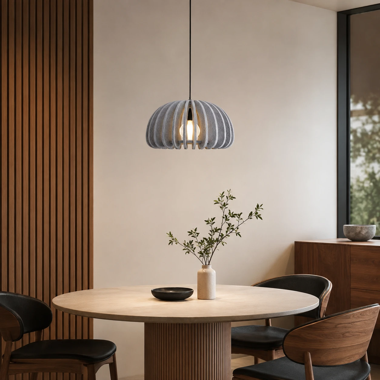 Rounded Cage Acoustic Pendant Light - Image 3