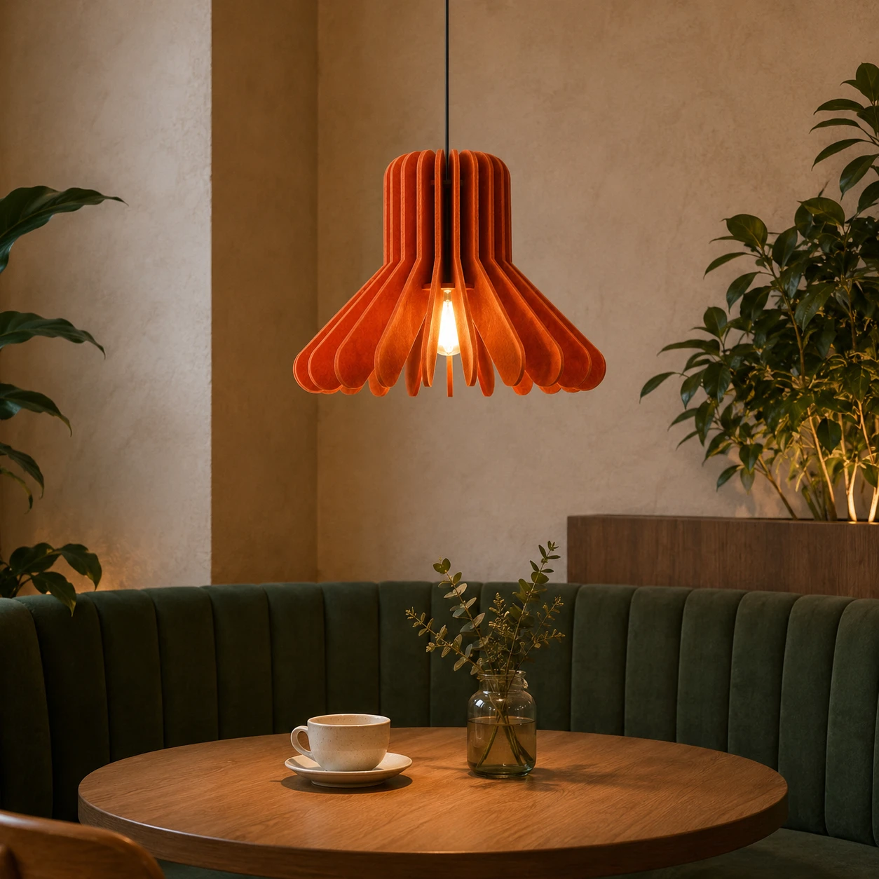 Fluted Bell Sculptural Acoustic Light