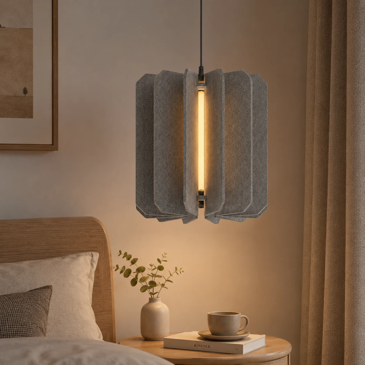 Slit Cylinder Acoustic Pendant Light - Image 2