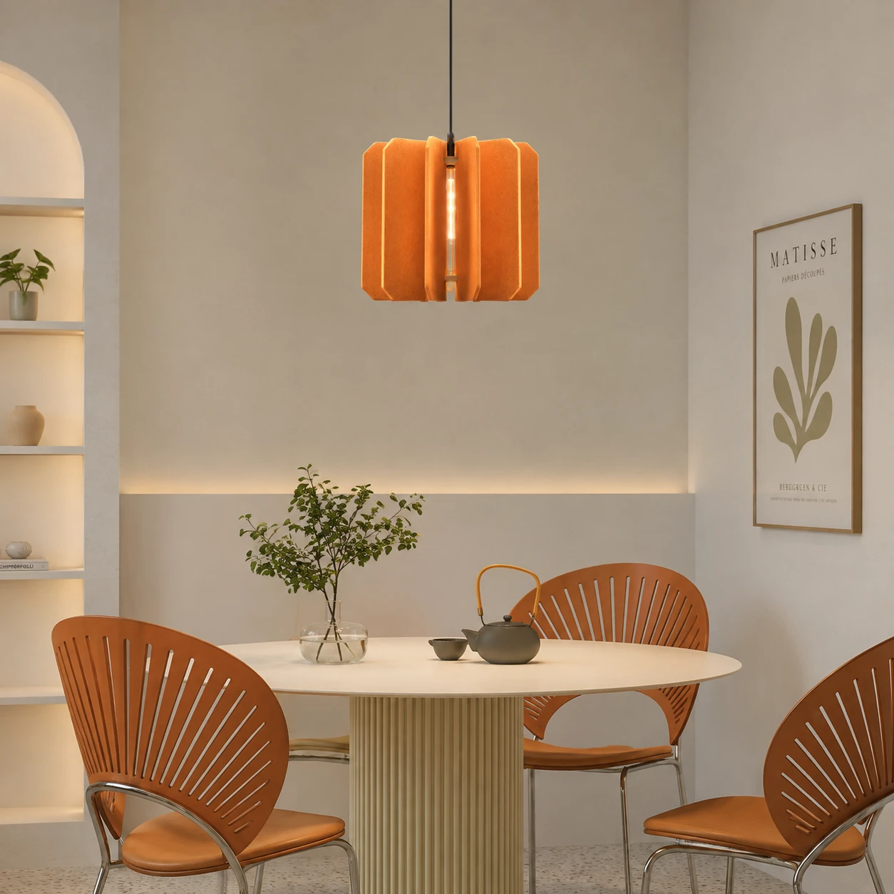 Slit Cylinder Acoustic Pendant Light
