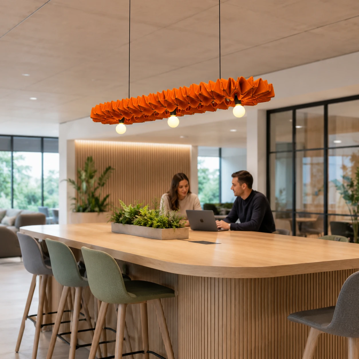 Petal Wave Sculptural Acoustic Light - Image 4