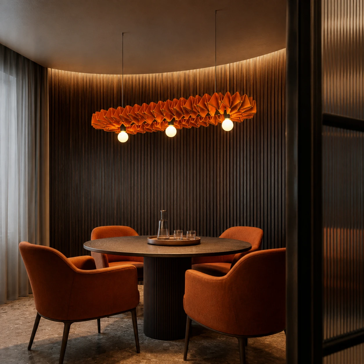 Petal Wave Sculptural Acoustic Light - Image 3