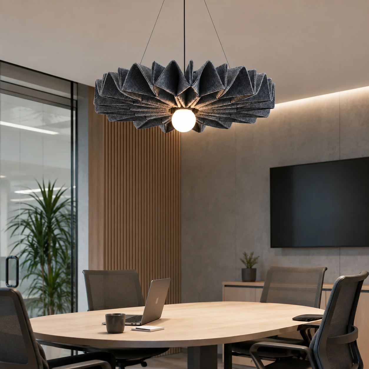 Petal Burst Sculptural Acoustic Light - Image 3