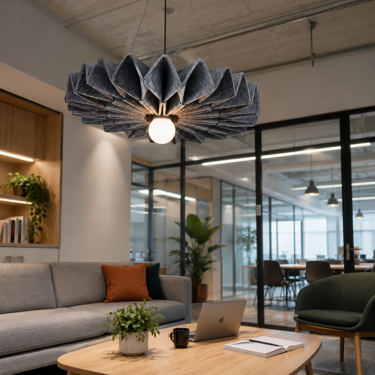 Petal Burst Sculptural Acoustic Light - Image 2