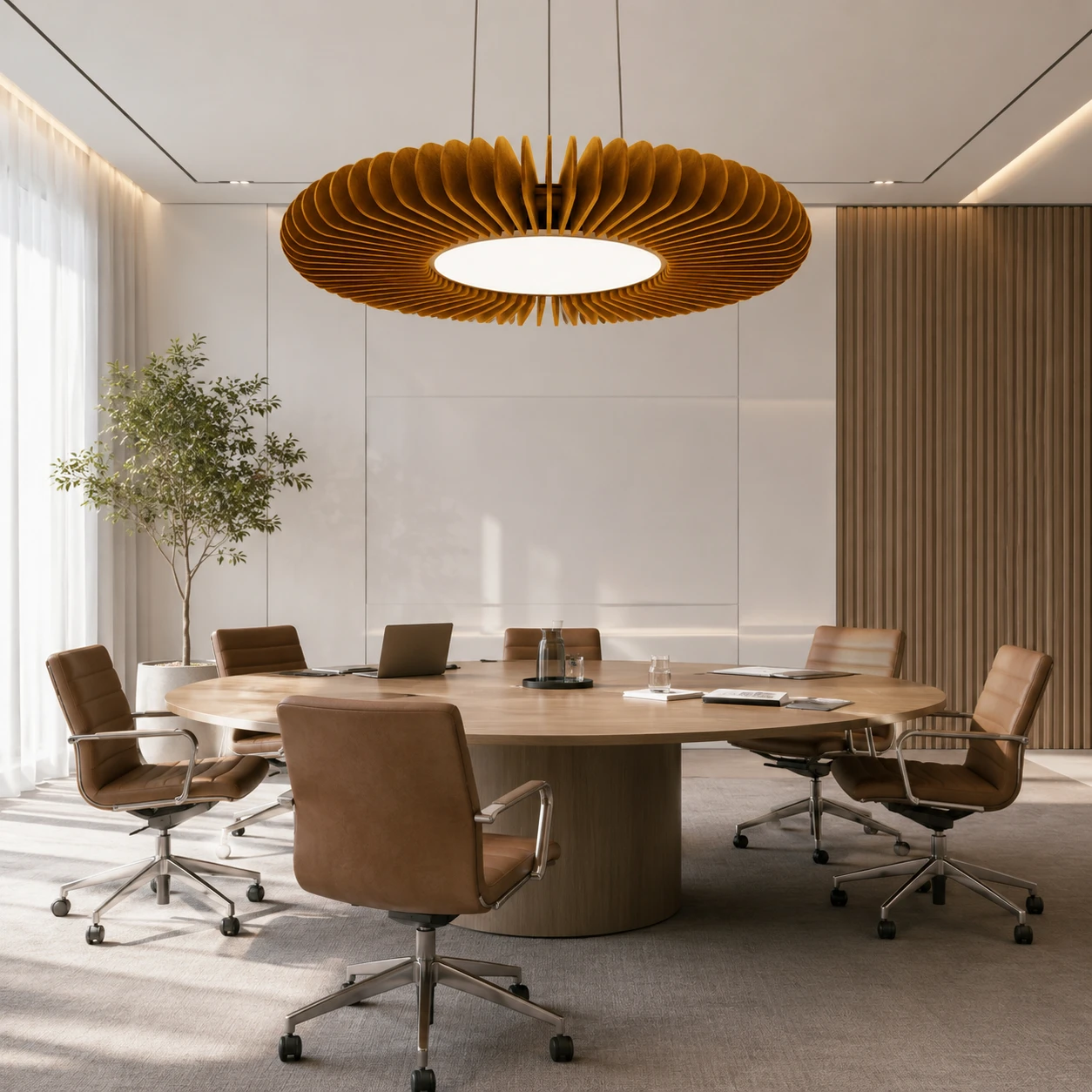 Spiral Ring Sculptural Acoustic Light - Image 4