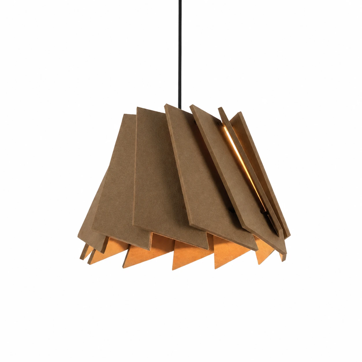 Pleated Cone Acoustic Pendant Light - Image 2