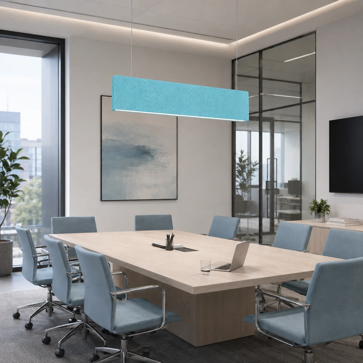 Stacked Panel Acoustic Linear Light - Image 3