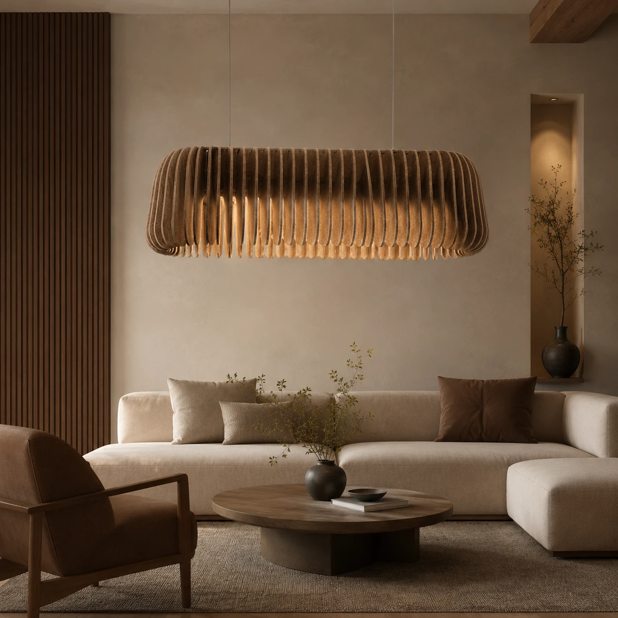 Ribbed Arch Acoustic Linear Light