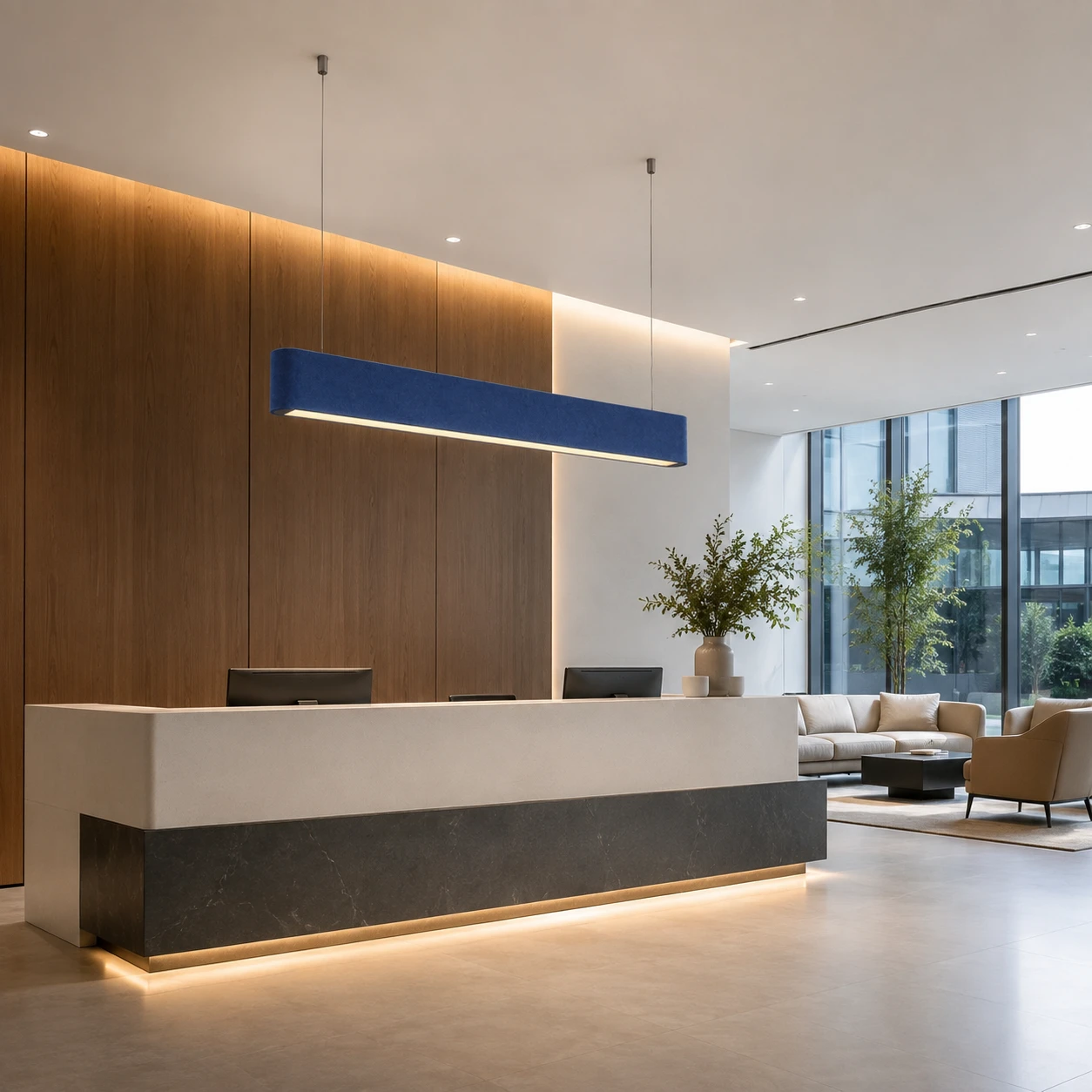 Slim Panel Acoustic Linear Light - Image 2