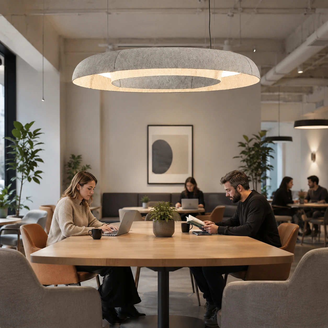 Halo Ring Acoustic Ceiling Light - Image 3