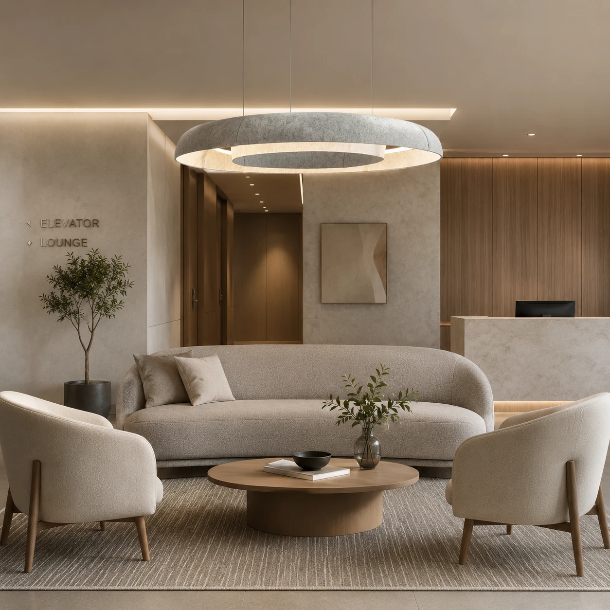 Halo Ring Acoustic Ceiling Light - Image 4