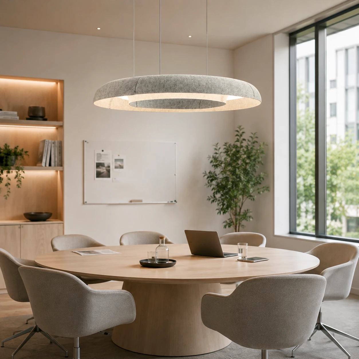 Halo Ring Acoustic Ceiling Light