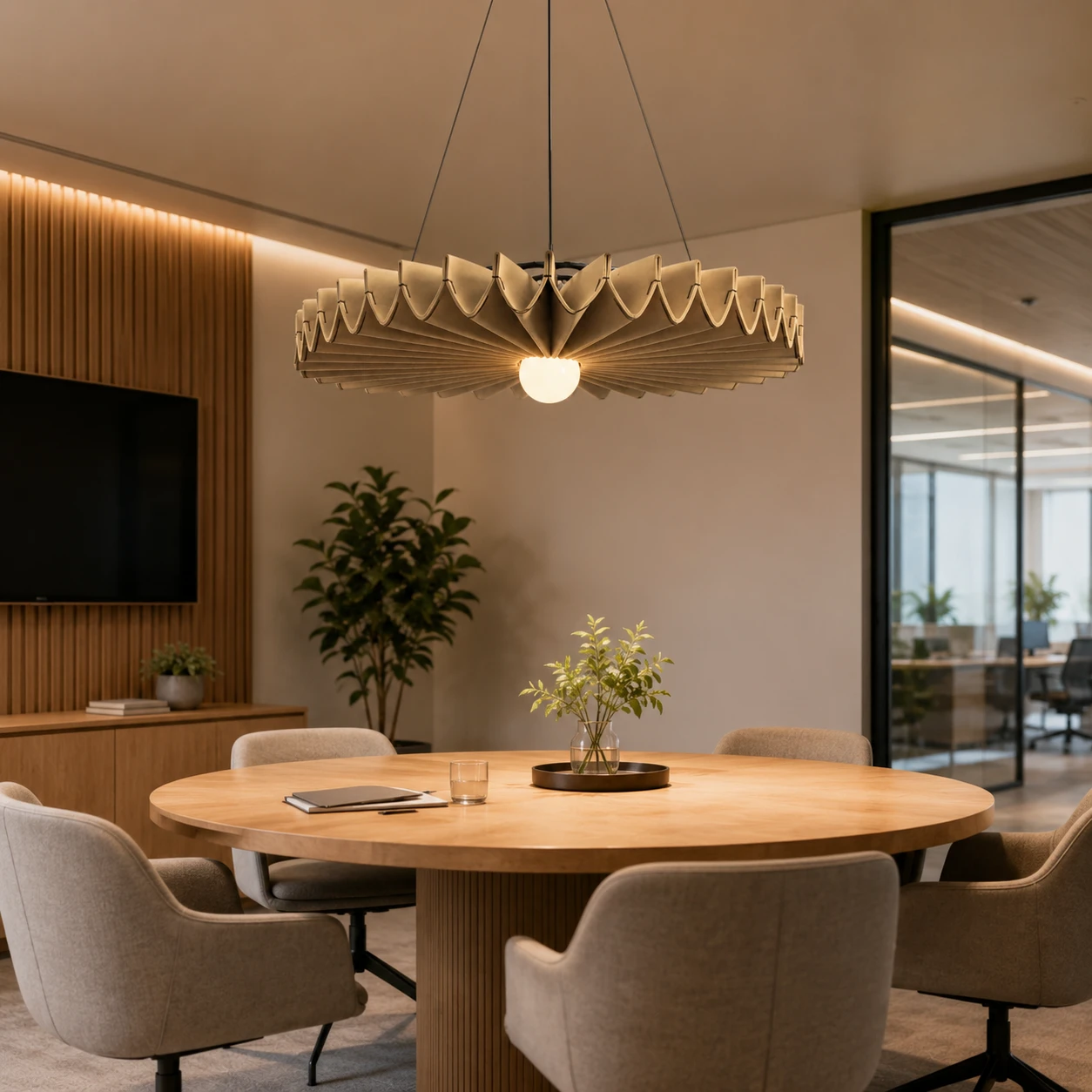 Lattice Flower Sculptural Acoustic Light