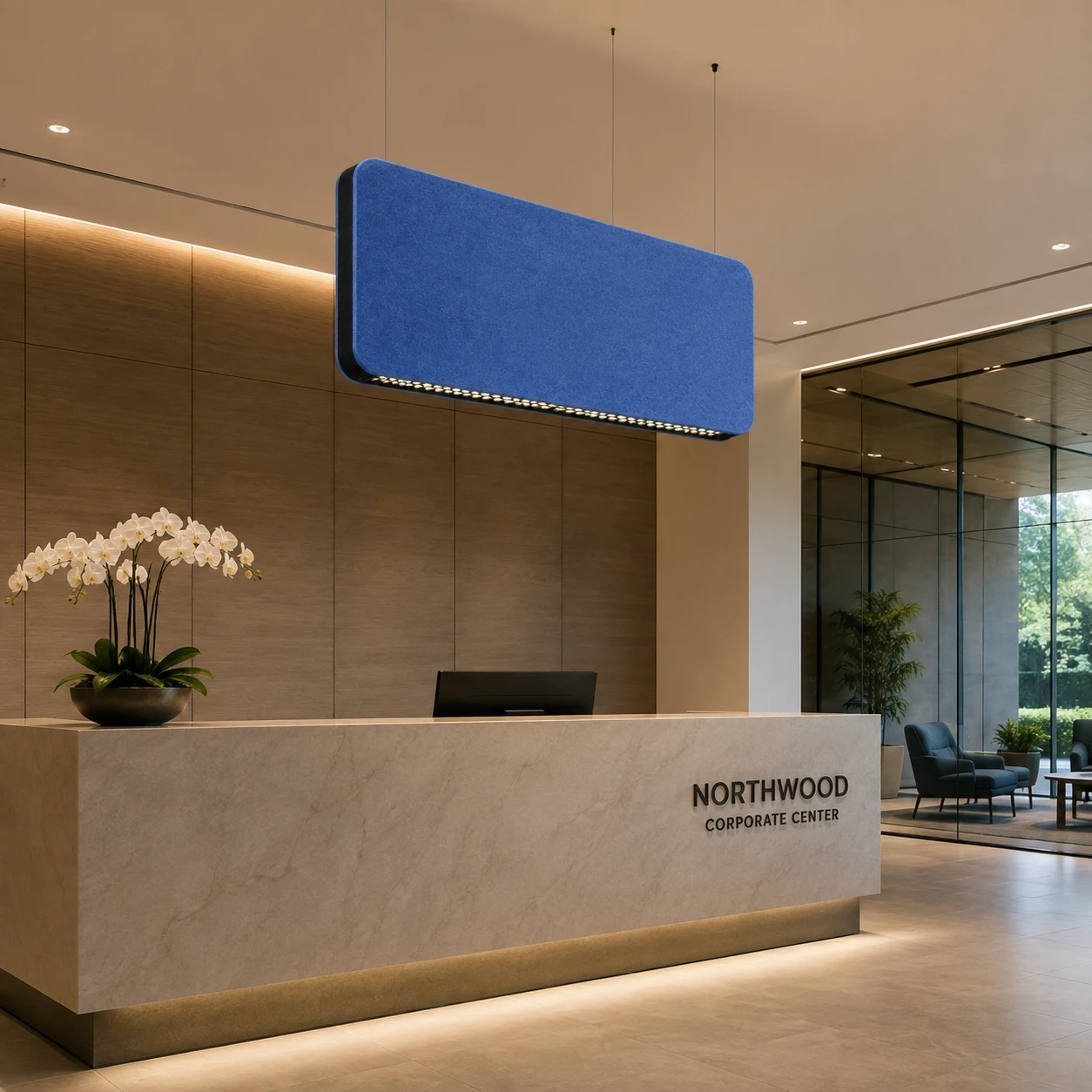 Folded Panel Acoustic Linear Light - Image 3