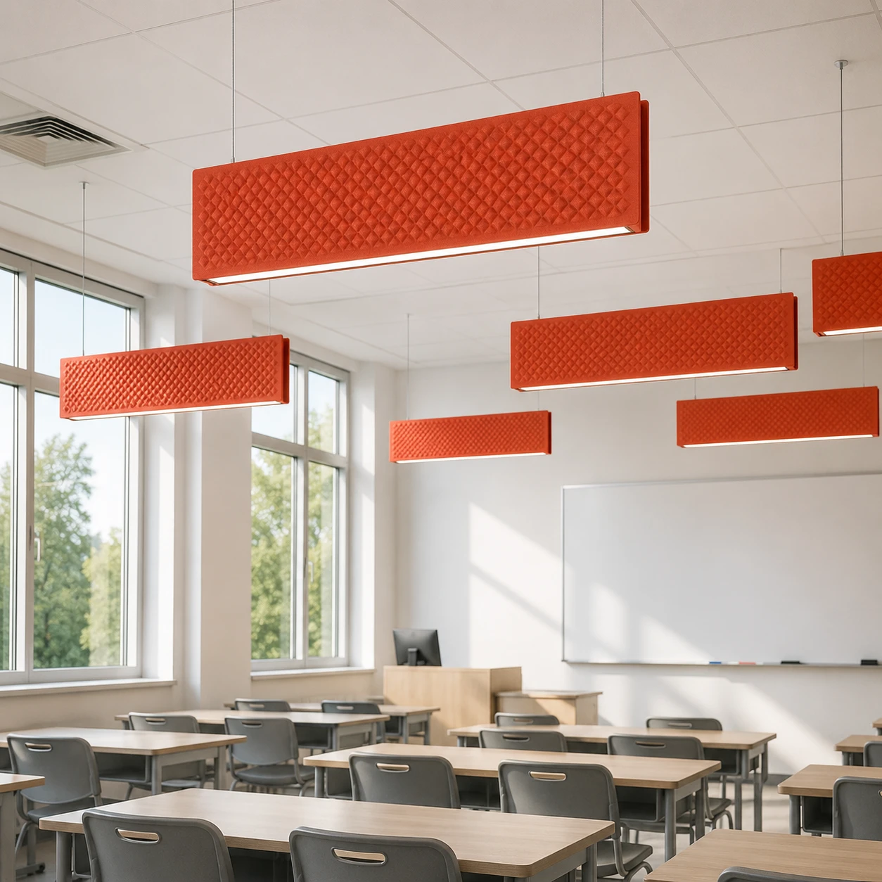 Ribbed Panel Acoustic Linear Light - Image 2
