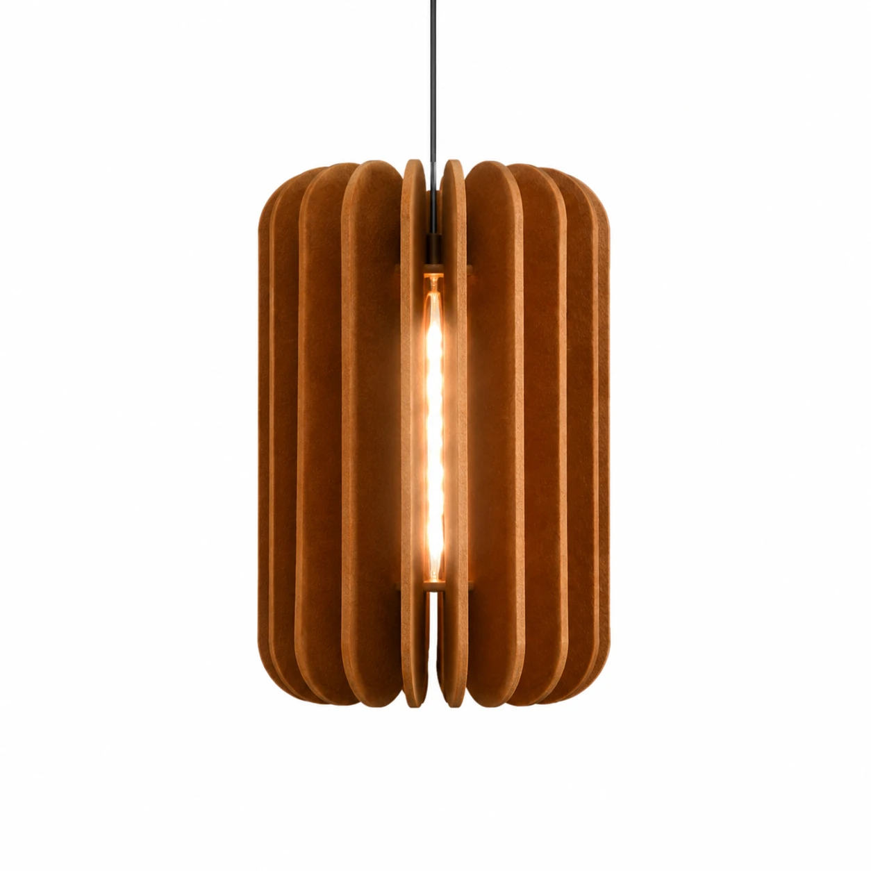 Tall Oval Acoustic Pendant Light - Image 2