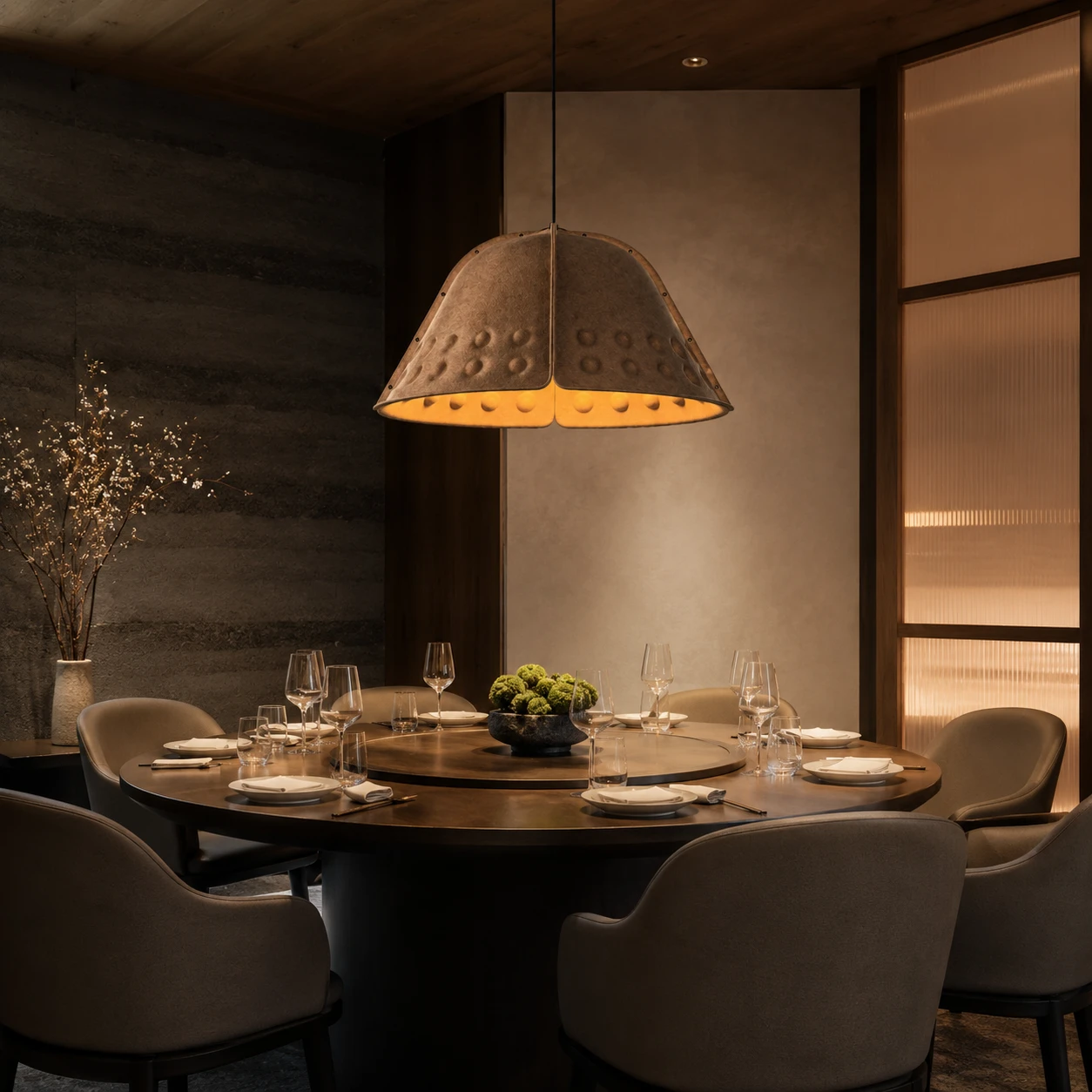 Punched Dome Acoustic Pendant Light - Image 4
