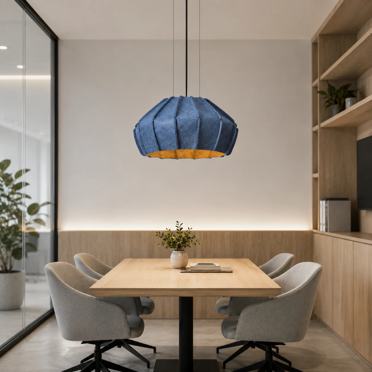 Faceted Lantern Acoustic Pendant Light - Image 3