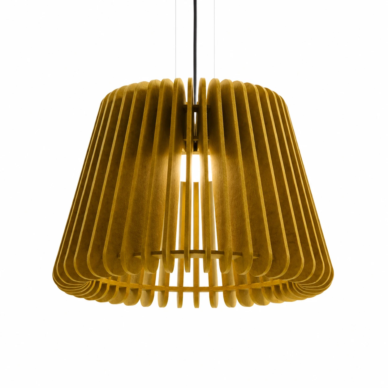 Fluted Bell Acoustic Pendant Light - Image 2