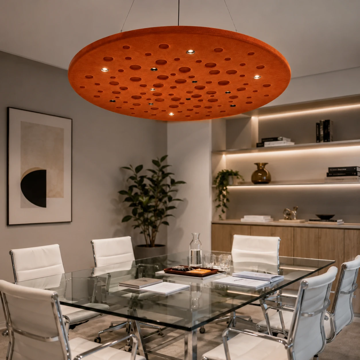 Perforated Disc Acoustic Panel Light - Image 3