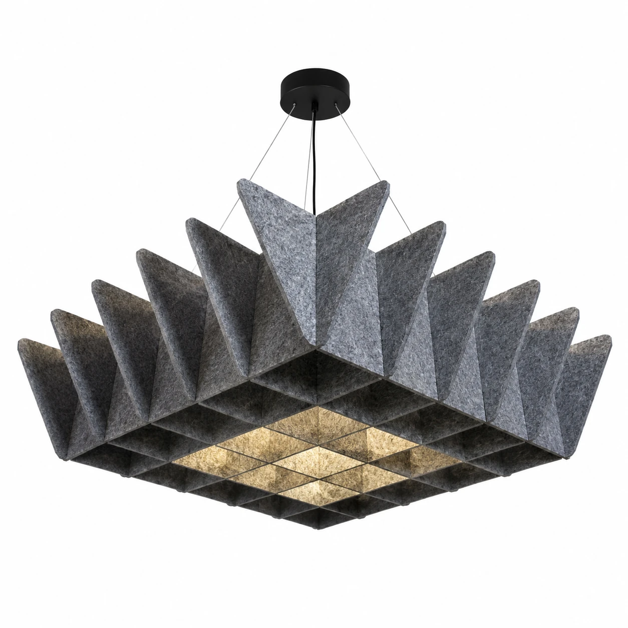 Square Petal Sculptural Acoustic Light - Image 3