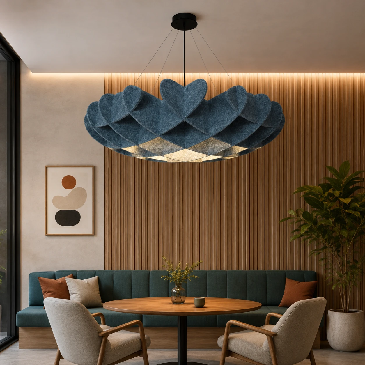 Square Petal Sculptural Acoustic Light - Image 5