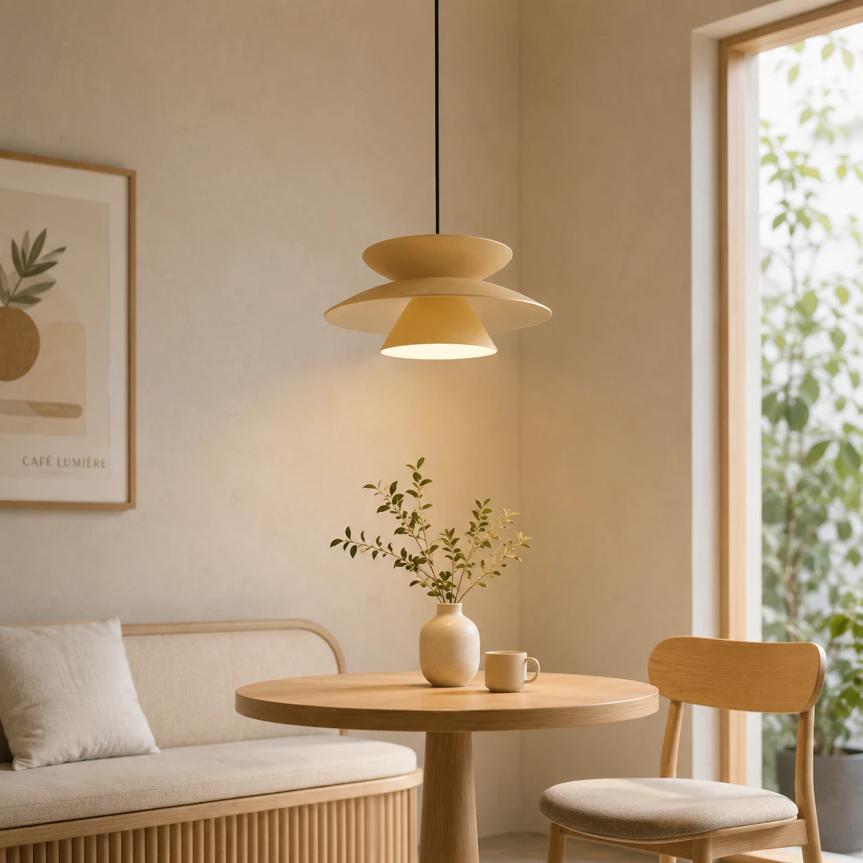 Layered Disc Sculptural Acoustic Light