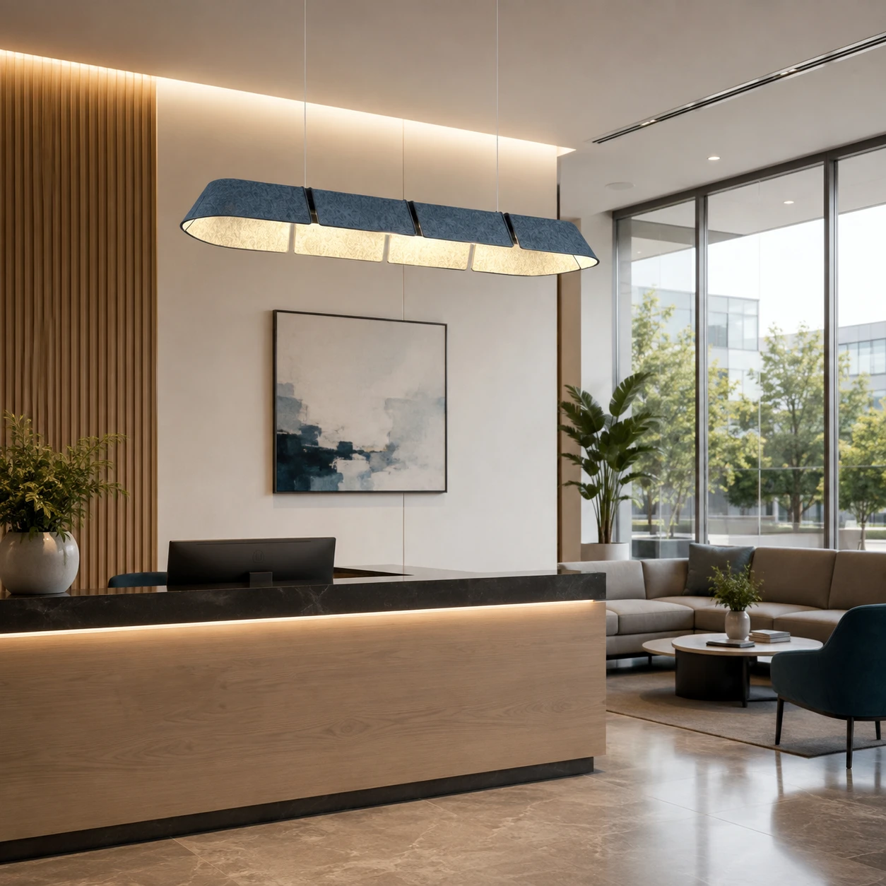 Suspended Raft Acoustic Linear Light - Image 5