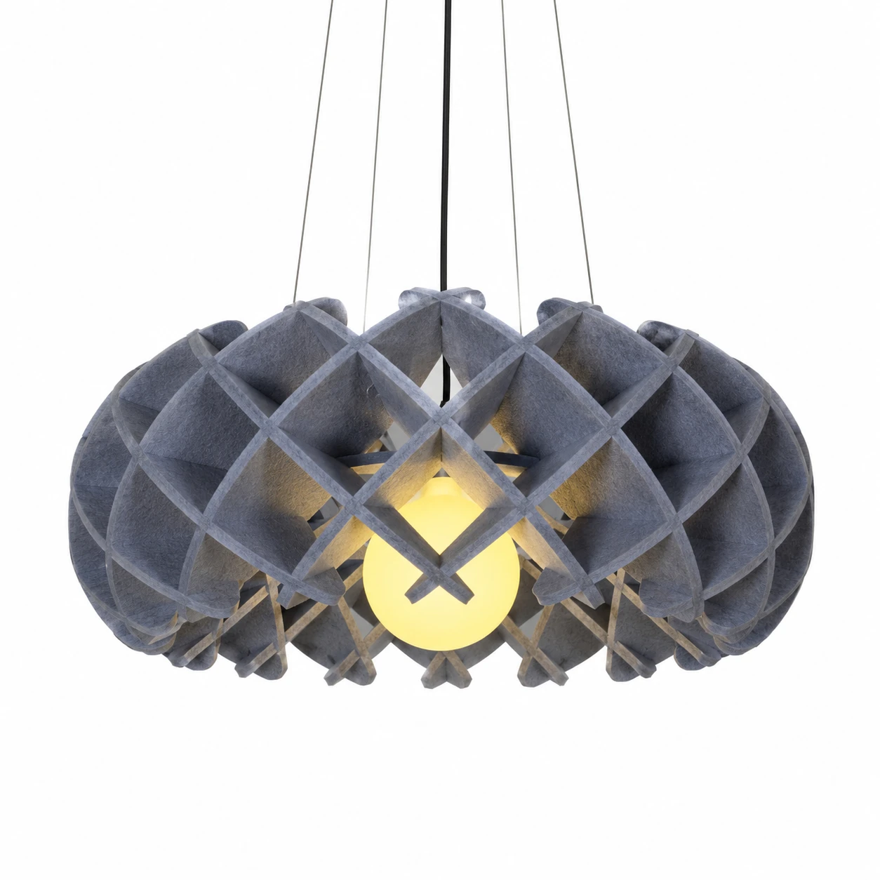Woven Orb Sculptural Acoustic Light - Image 2