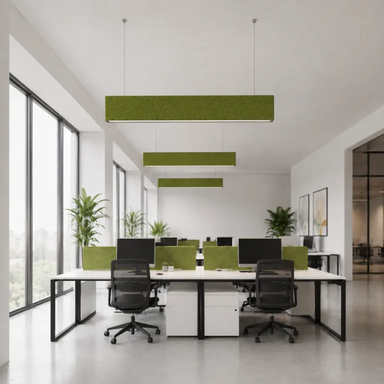 Sloped Panel Acoustic Linear Light