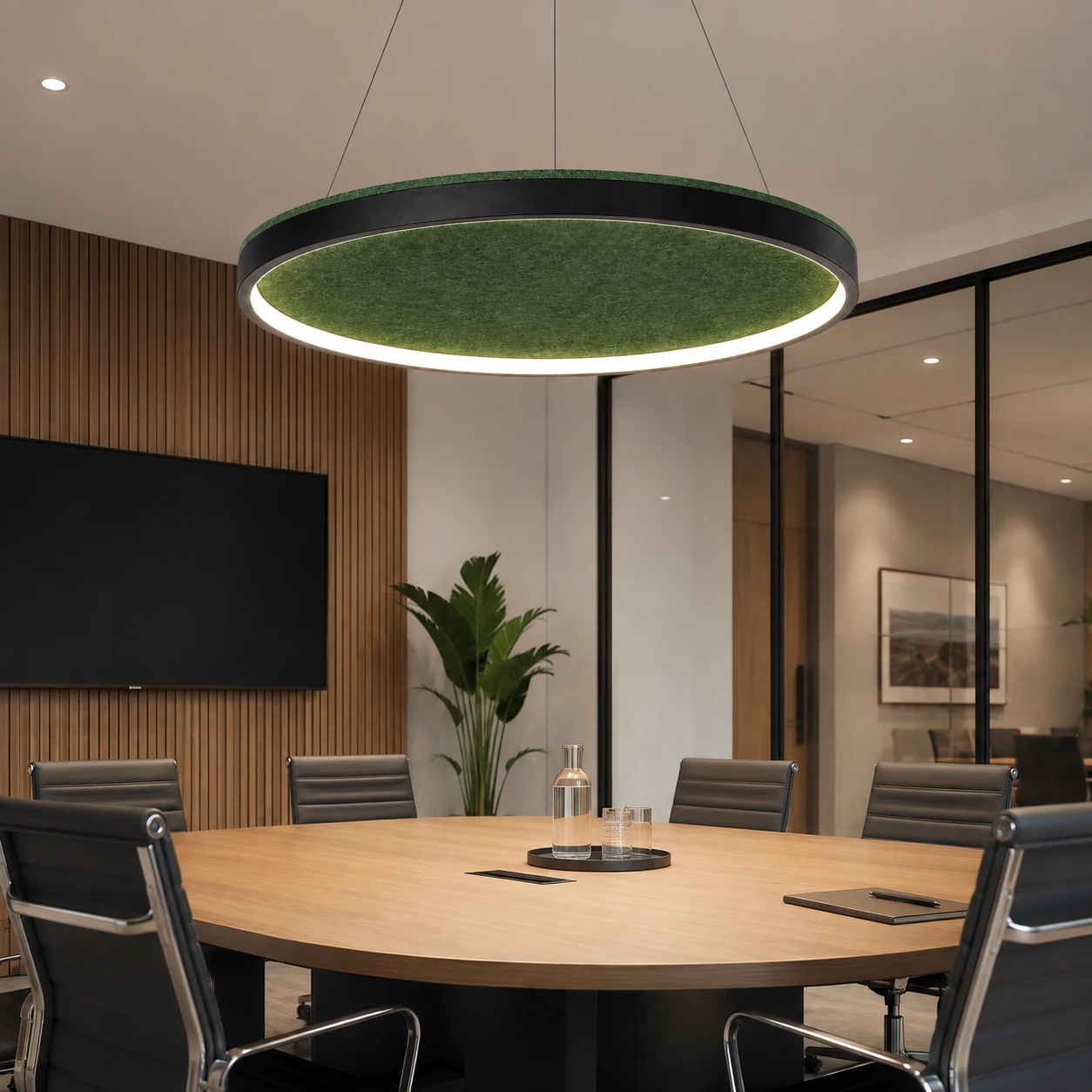 Round Disc Acoustic Ceiling Light