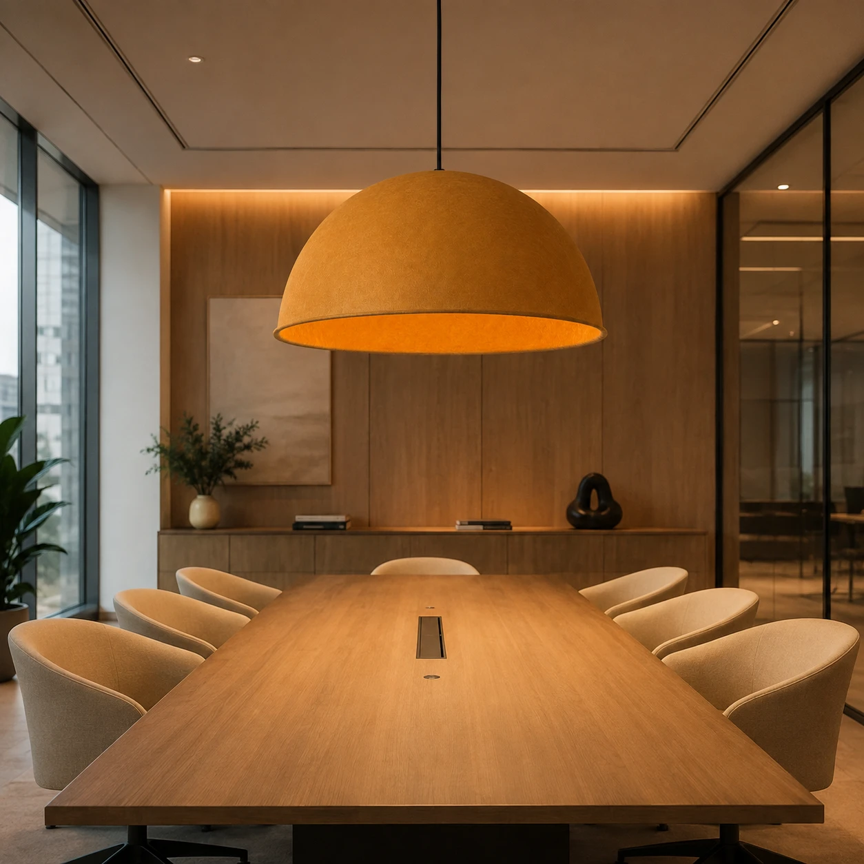 Classic Dome Acoustic Pendant Light