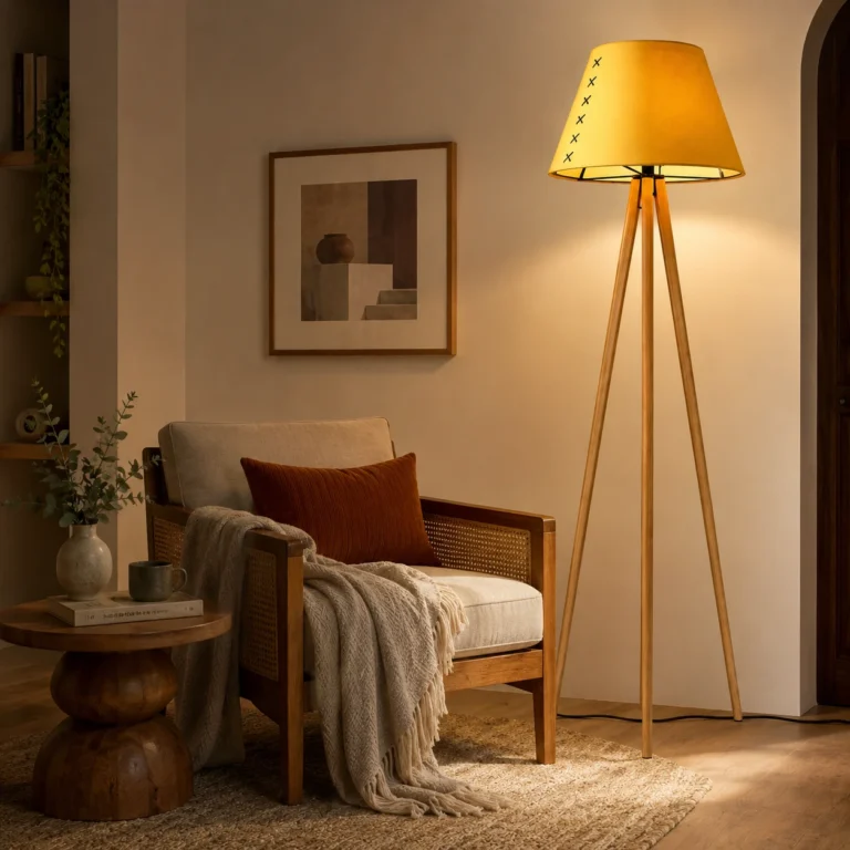 Tripod Acoustic Floor Lamp