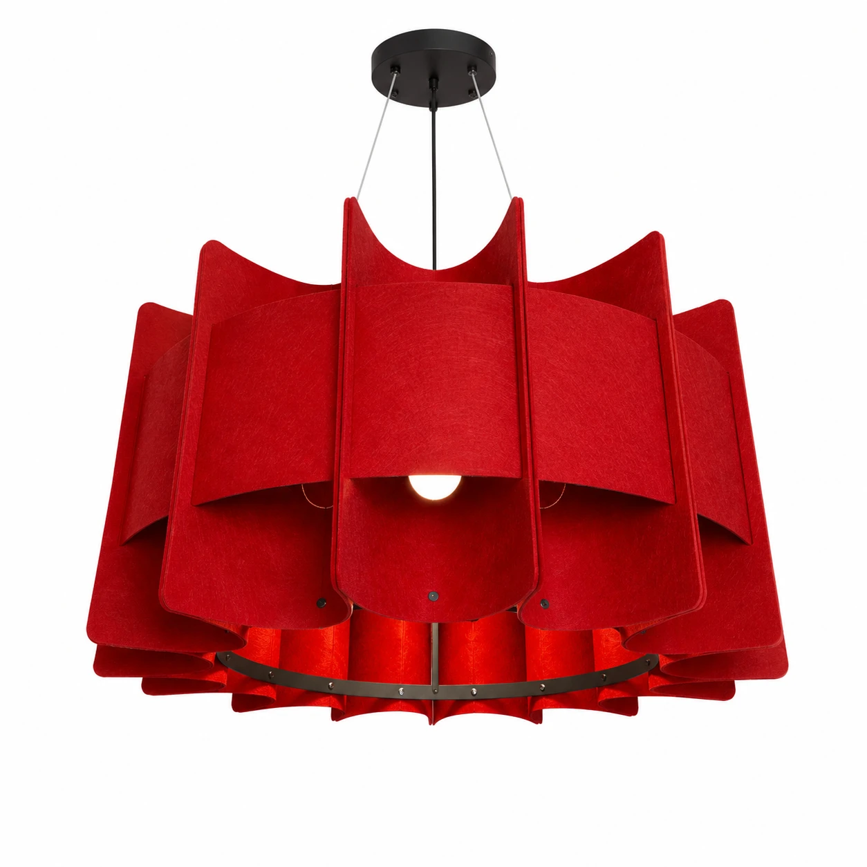 Pleated Crown Sculptural Acoustic Light - Image 3