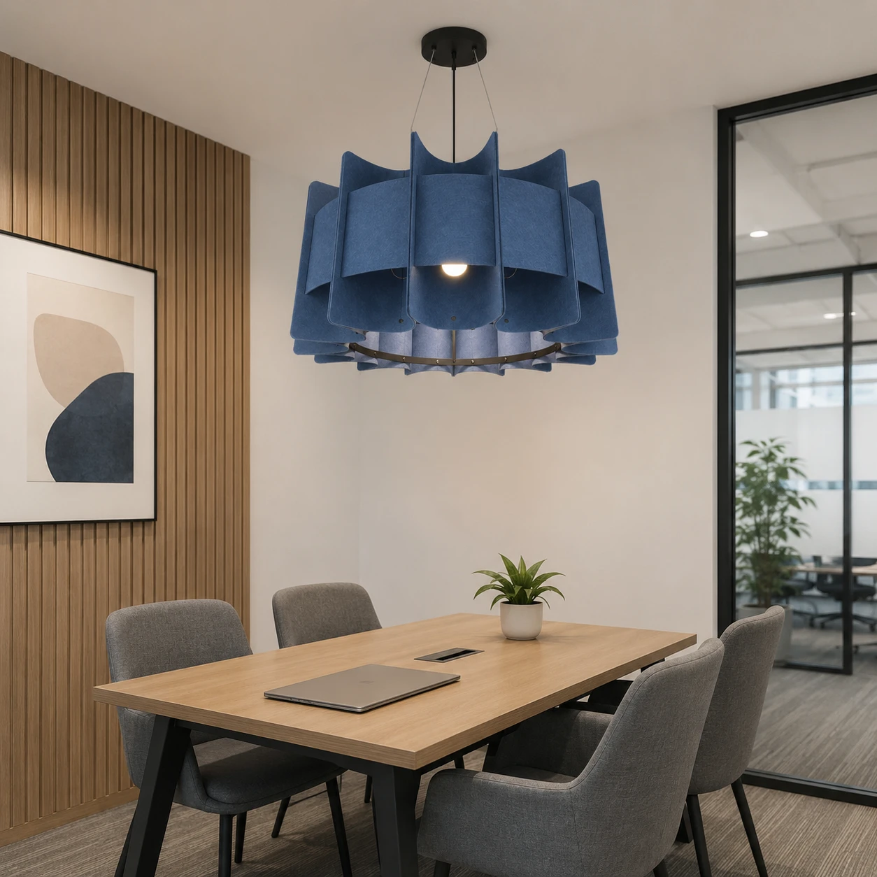 Pleated Crown Sculptural Acoustic Light