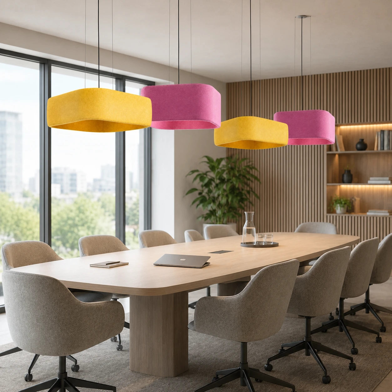 Low Profile Drum Acoustic Pendant Light - Image 3