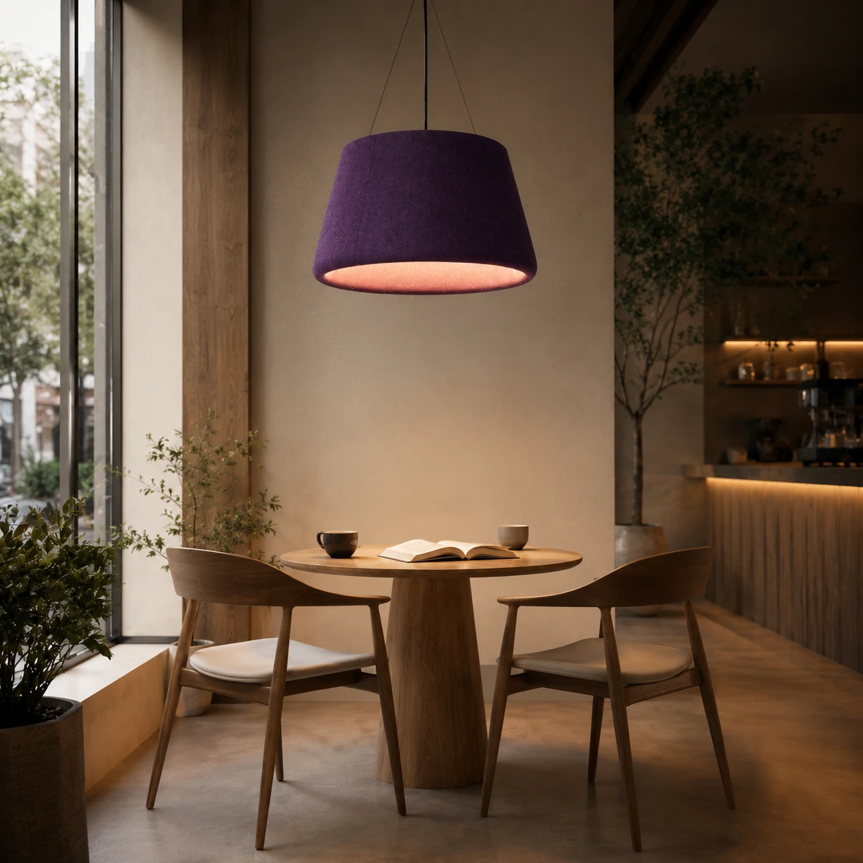 Tapered Drum Acoustic Pendant Light - Image 3