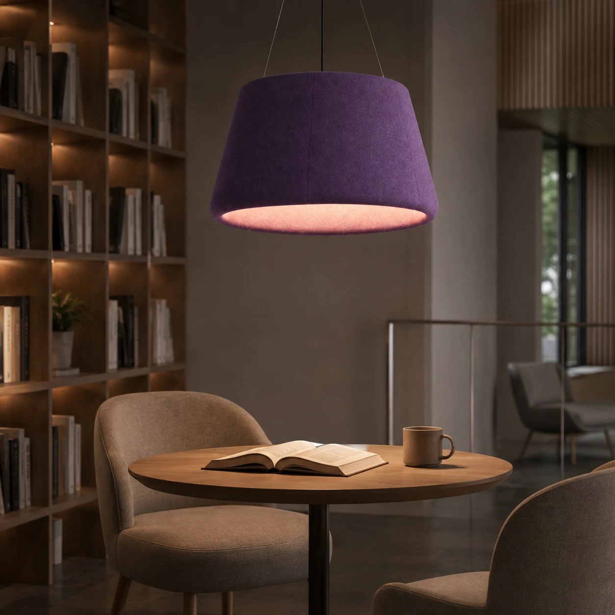 Tapered Drum Acoustic Pendant Light - Image 4