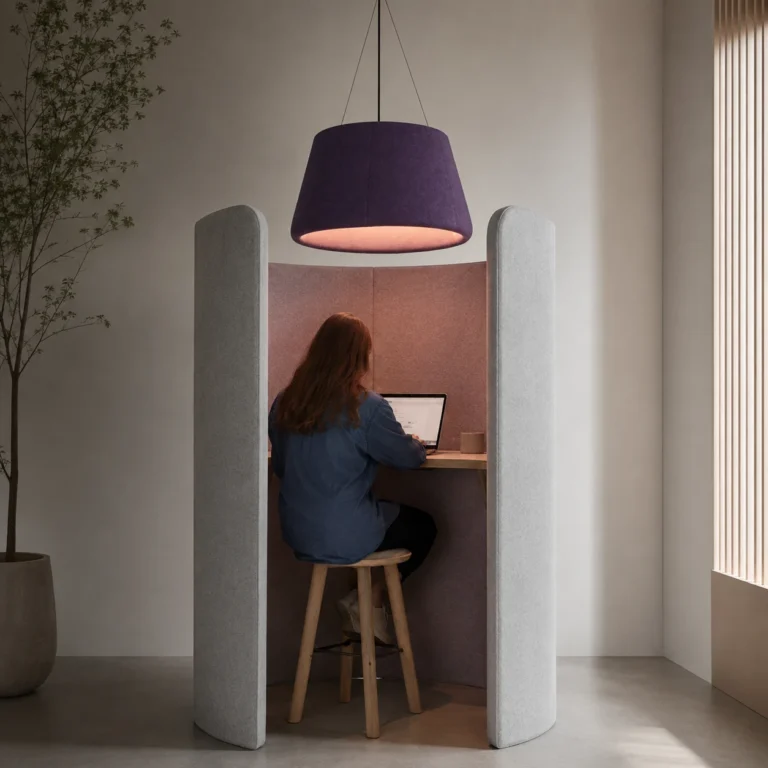 Tapered Drum Acoustic Pendant Light